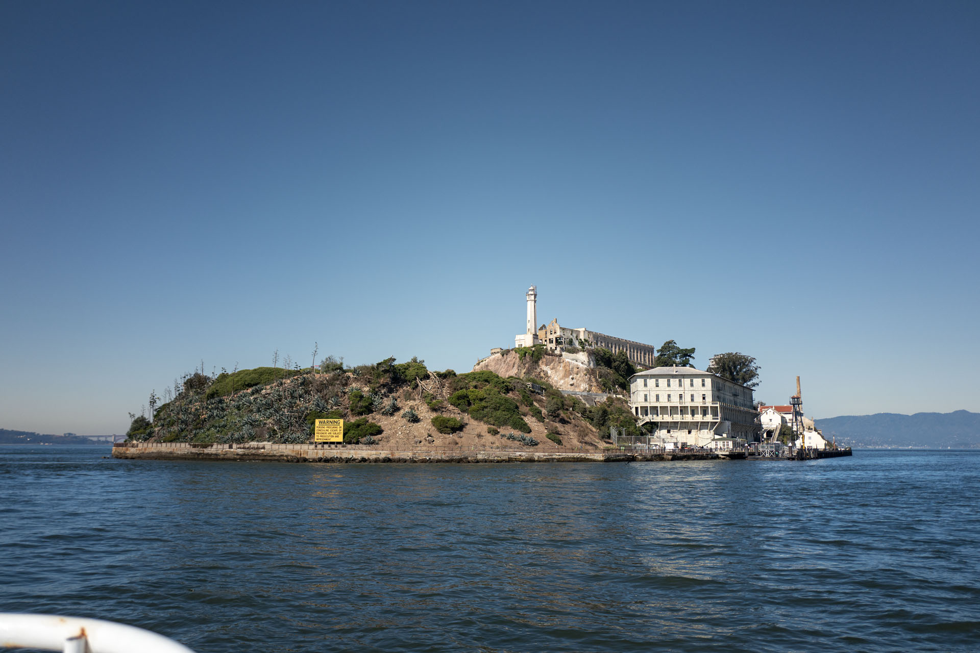 View to Alcatraz frome the ferry