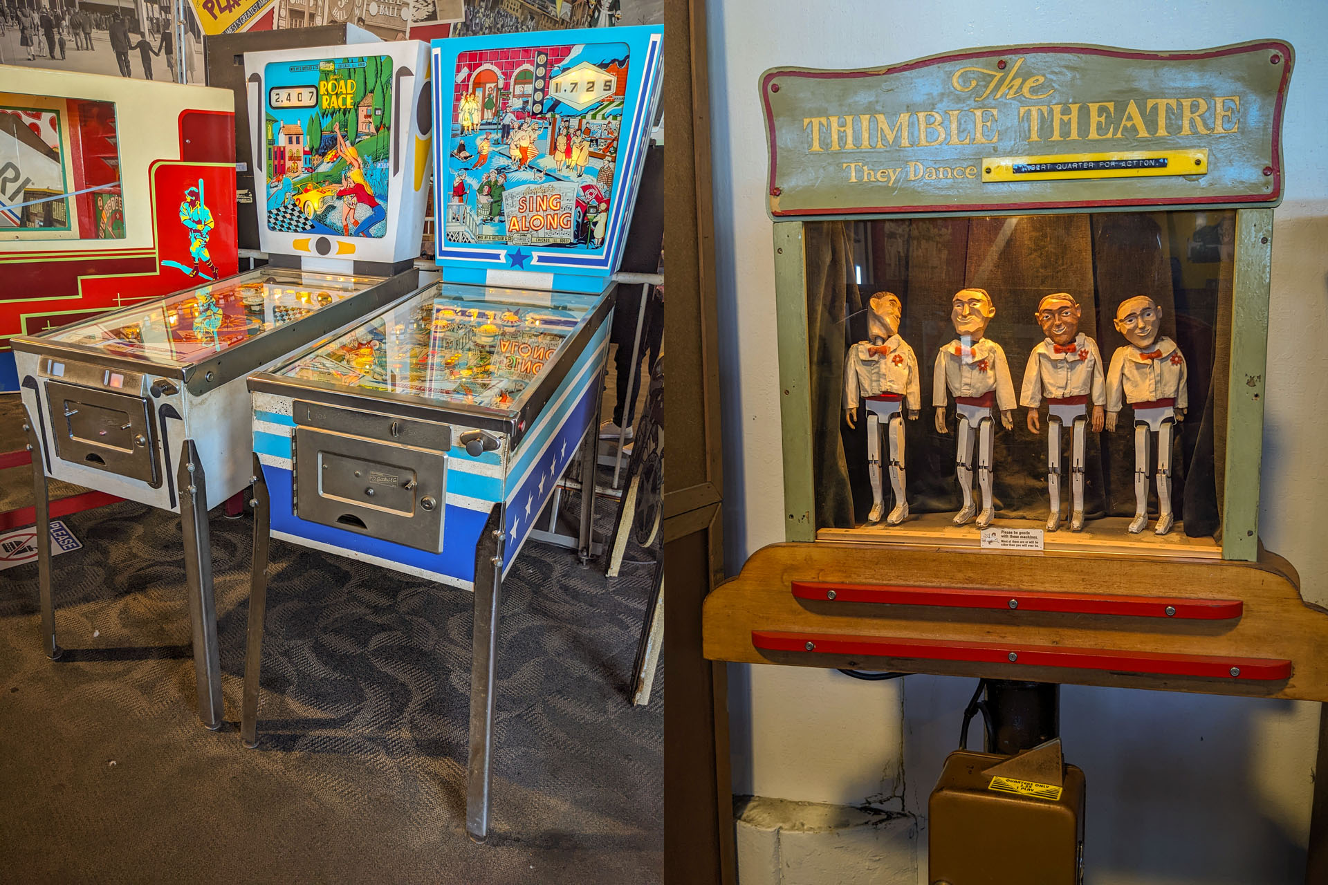 Gaming machines museum Pier 45